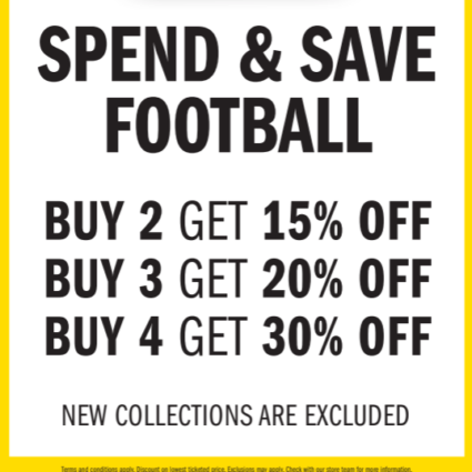 Spend & save football