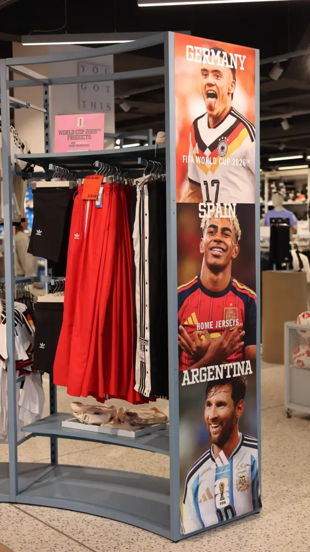 World Cup has landed in @adidasuk ⚽️🏆

🏷️
World Cup 2026 | Football kits | FIFA | Sportswear | Sport must haves | adidas | Tewkesbury | Cotswolds Designer Outlet | Gloucestershire | Outlet shopping