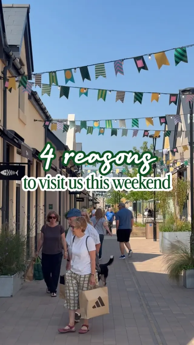 Four reasons to visit us this weekend ✨

🌴 Free pop-up beach with UV shade for little ones 
🌺 Beautiful shopping environment 
🛍️ Unmissable discounts in your favourite brands 
🍜 Lots of tasty treats, from coffee shops to restaurants 

🏷️
Tewkesbury | Outlet shopping | Weekend plans | Summer holidays | Cotswolds life | Family days out | Gloucestershire
