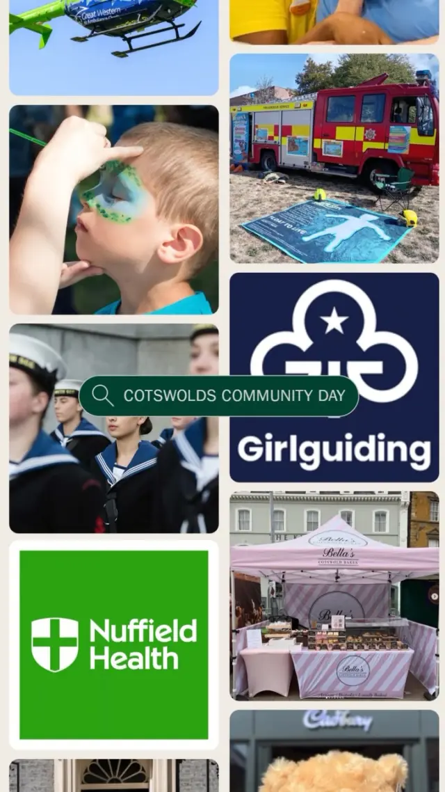 Only four days to go until our very first Community Day! 🤩

With free entertainment from dancing with @sweetsilentdisco and climbing with @270climbing, face painting with @cheltfacepaint and community art with @sammorrisartist our Community Day is set to be fun for the whole family. 

So whether you’re throwing rugby balls with @tewkesburyrfc or learning about local cadets, shopping from local makers or finding out about local heroes such as @sara_england_wales @rnli @rlssuk @gwaac @glosfireandrescue and more, join us for a day of family fun this Sunday. 

📍Cotswolds Designer Outlet
📅 Sunday 6th September
⏰ 10:30 - 4:30