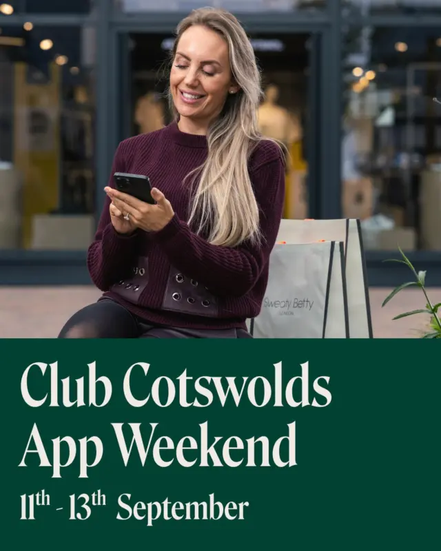 Club Cotswolds App Weekend is back!

Join us this weekend for a weekend packed full of savings and surprises. Not already a member? Now is a great time to join…

✅ Exclusive Club member offers
✅ Club Cotswolds weekends with EXTRA discounts
✅ Member-only giveaways
✅ Perks from our partners
✅ Real time navigation
✅ Pin your parking

This weekend (11th - 13th September) expect even BIGGER discounts, chances to win prizes from brands such as @hobbslondon, @jackandjones and @knead_bakery_patisserie and unmissable offers across the outlet.

Available on iOS and Android. 

🏷️
App weekend | Member benefits | Cotswolds Designer Outlet | Weekend offers | Prize giveaway